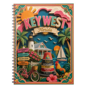 PopCut States Key West Florida Paper Art Notebook