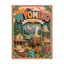 PopCut States Wyoming Colourful 3D Paper Art