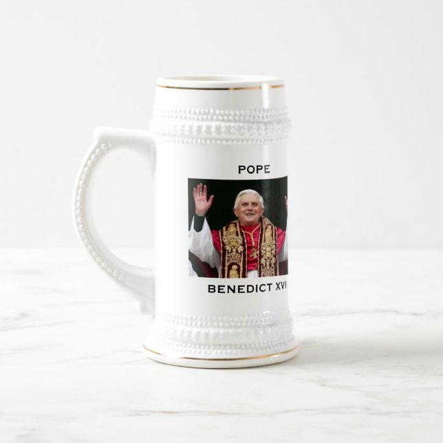 POPE BENEDICT XVI BEER STEIN (Left)
