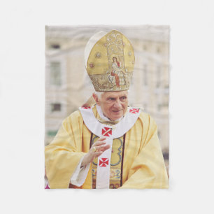 Pope Benedict XVI T-Shirt Fleece Blanket