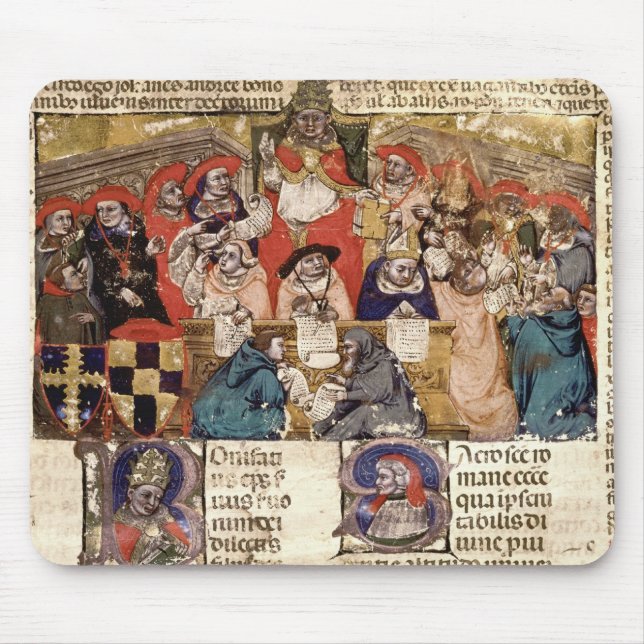 Pope Boniface VIII  presiding over a Mouse Pad (Front)