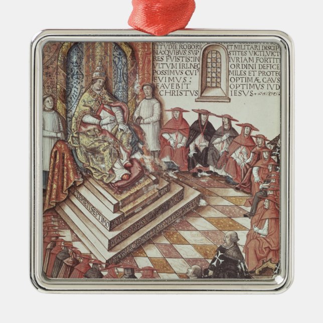 Pope Clement VII Metal Ornament (Front)