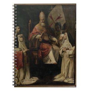 Pope Clement VIII blessing Carmelite Nuns (oil on Notebook