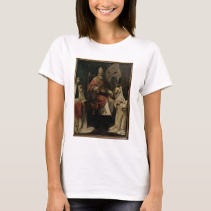 Pope Clement VIII blessing Carmelite Nuns (oil on T-Shirt