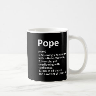 Pope Definition Funny Surname Family Tree Birthday Coffee Mug