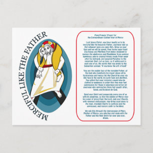 Pope Francis' Prayer for the Extraordinary Jubilee Postcard