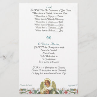 pope francis=st. francis simple prayer=angel