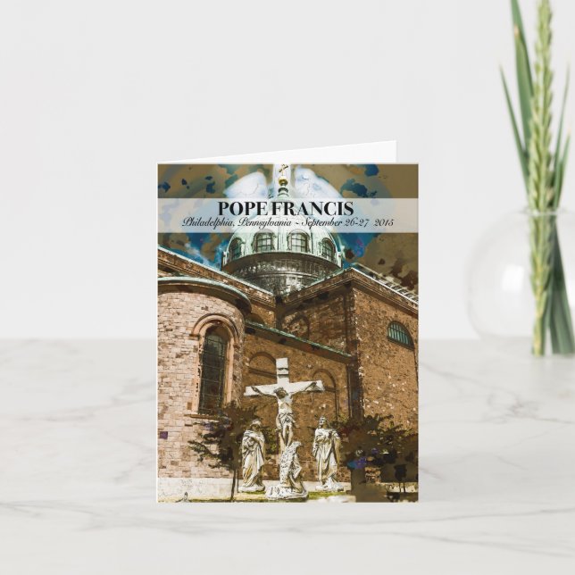 Pope Francis Visits Philadelphia PA Notecard (Front)