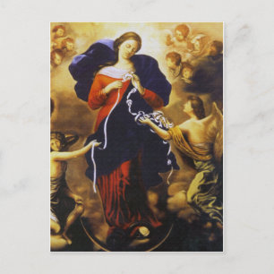 Pope Francis's Prayer to Our Lady Untier of Knots Postcard