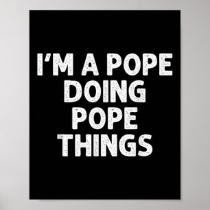 Pope Gift Funny Surname Family Tree Birthday Reuni Poster