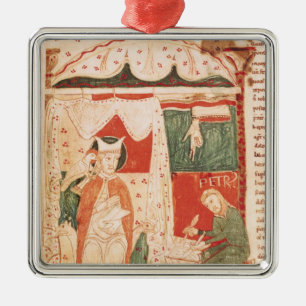 Pope Gregory I the Great Metal Ornament