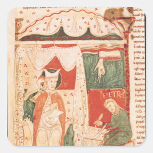 Pope Gregory I the Great Square Sticker
