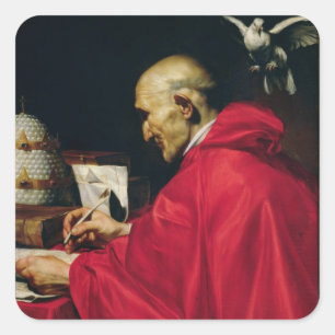 Pope Gregory the Great Square Sticker