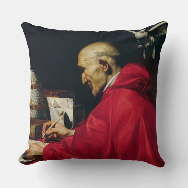 Pope Gregory the Great Throw Pillow (Front)