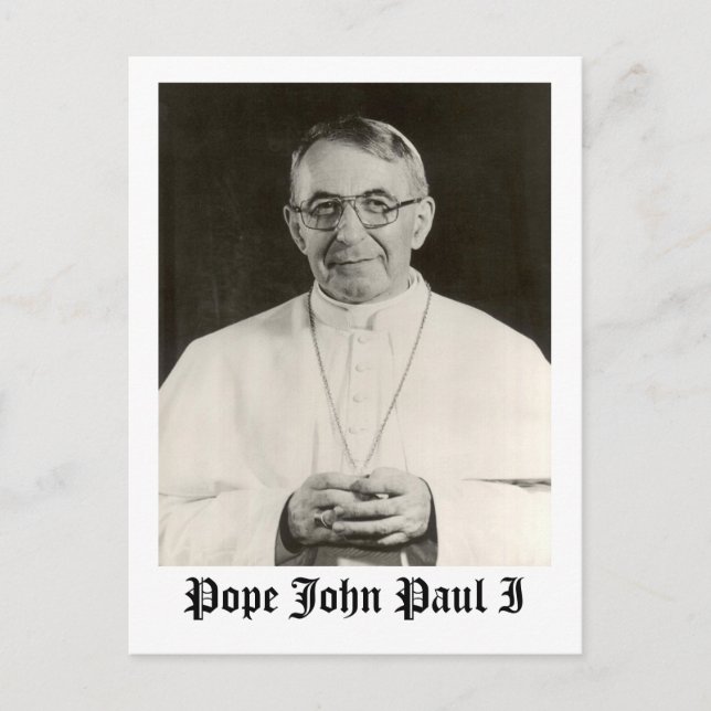 Pope John Paul I Postcard (Front)