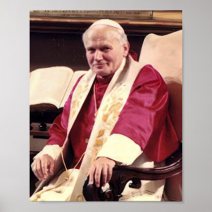 Pope John Paul II Portrait Poster