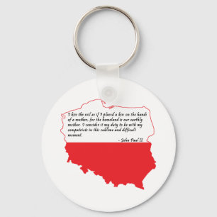 Pope John Paul II Quote Keychain