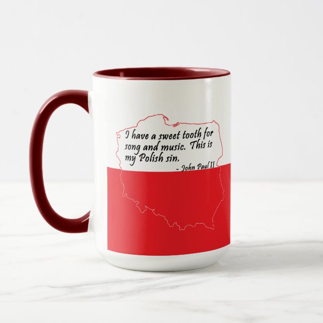 Pope John Paul II Quote Mug (Left)