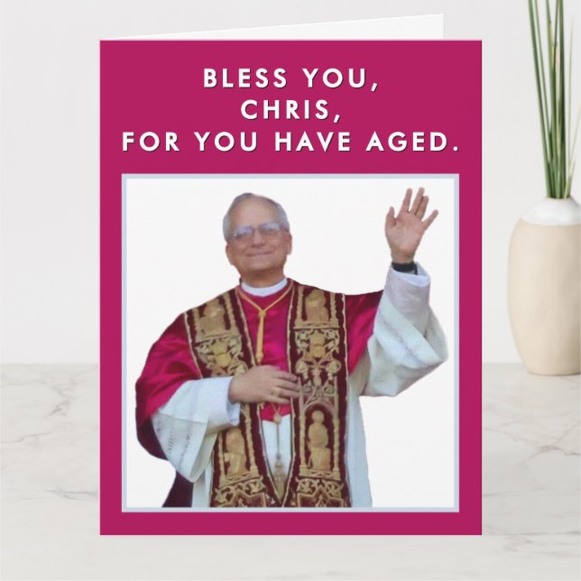 Pope Leo Birthday Card (Front)