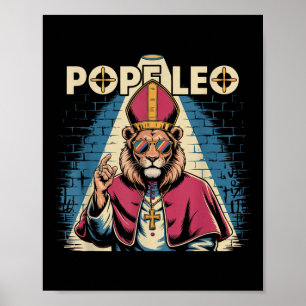 Pope Leo Cardinal Robert Prevost Pope Leo Xiv 2025 Poster