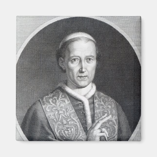 Pope Leo XII, engraved by Raffaele Persichini Magnet (Front)
