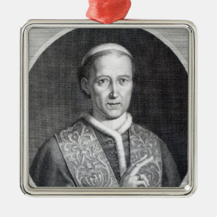 Pope Leo XII, engraved by Raffaele Persichini Metal Ornament