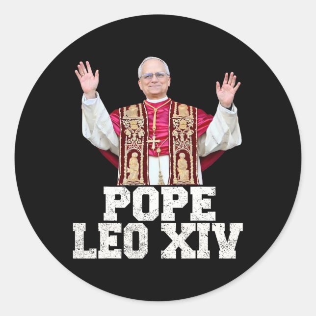 Pope Leo Xiv 1  Classic Round Sticker (Front)