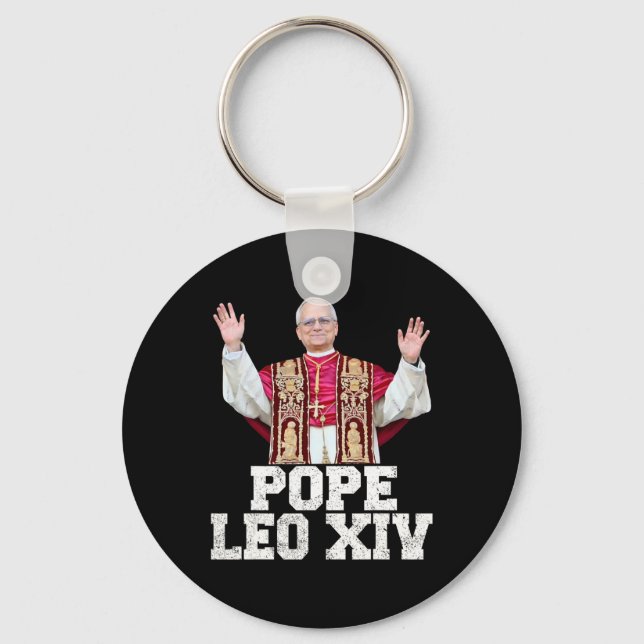 Pope Leo Xiv 1  Keychain (Front)