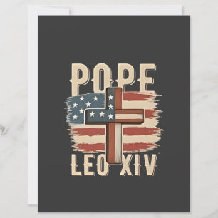 Pope Leo XIV Christian Church Da Pope USA Flag