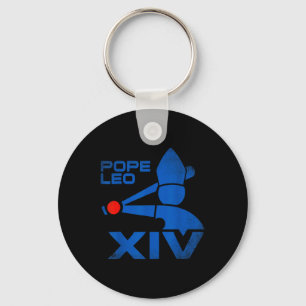 Pope Leo Xiv Da Pope Pope Leo 14 Baseball Keychain