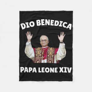 Pope Leo Xiv - God Bless Pope Leo Xiv Fleece Blanket