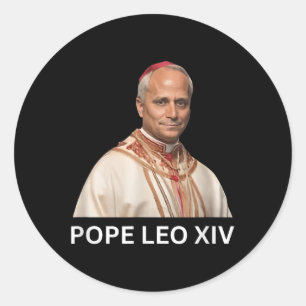 Pope Leo Xiv , God Bless Pope Leo Xiv Tee  Classic Round Sticker