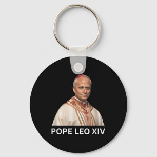 Pope Leo Xiv , God Bless Pope Leo Xiv Tee Keychain