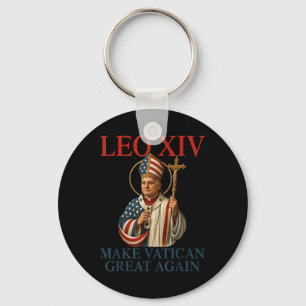 Pope Leo Xiv Make Vatican Great Again Catholic Chu Keychain