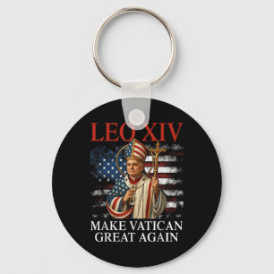 Pope Leo Xiv Make Vatican Great Again Catholic Chu Keychain