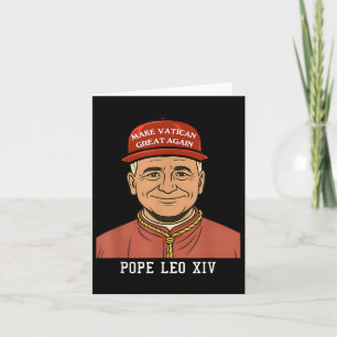 Pope Leo Xiv Make Vatican Great Again Christianity Card