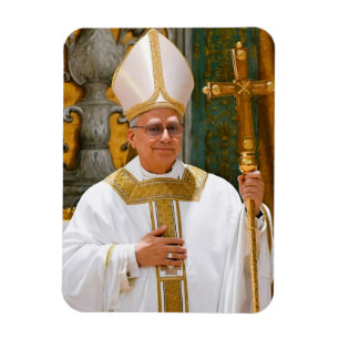 Pope Leo XIV Mass Sistine Chapel  Magnet