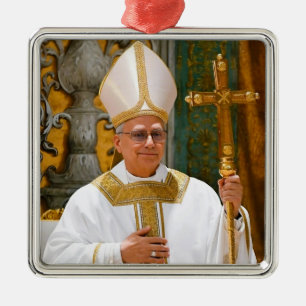 Pope Leo XIV Mass Sistine Chapel  Metal Ornament