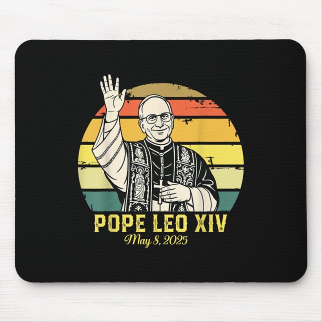 Pope Leo Xiv May 8 2025 Sunset  Mouse Pad (Front)