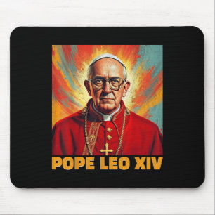 Pope Leo Xiv New American Pope 2025 Funny Mouse Pad