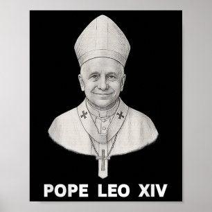 Pope Leo Xiv Portrait  Poster