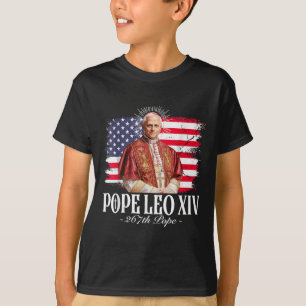 Pope Leo Xiv Robert American Flag T-Shirt