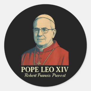 Pope Leo Xiv Robert Francis Prevost _8 Classic Round Sticker