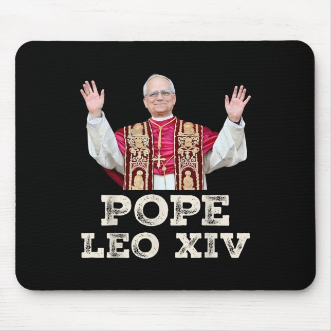 Pope Leo Xiv Robert Francis Prevost First American Mouse Pad (Front)