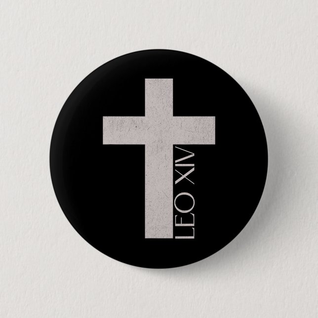 Pope Leon Xiv  2 Inch Round Button (Front)