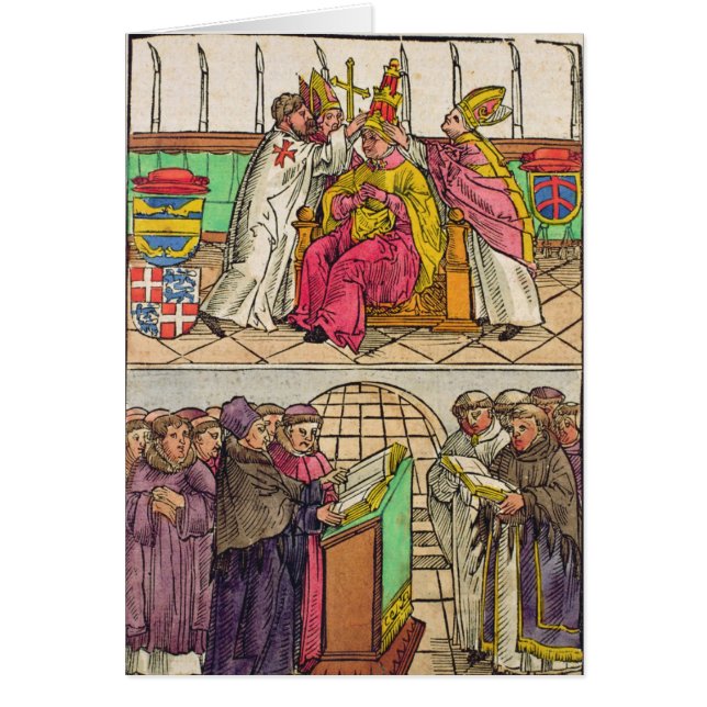 Pope Martin V is installed to the Papacy (Front)