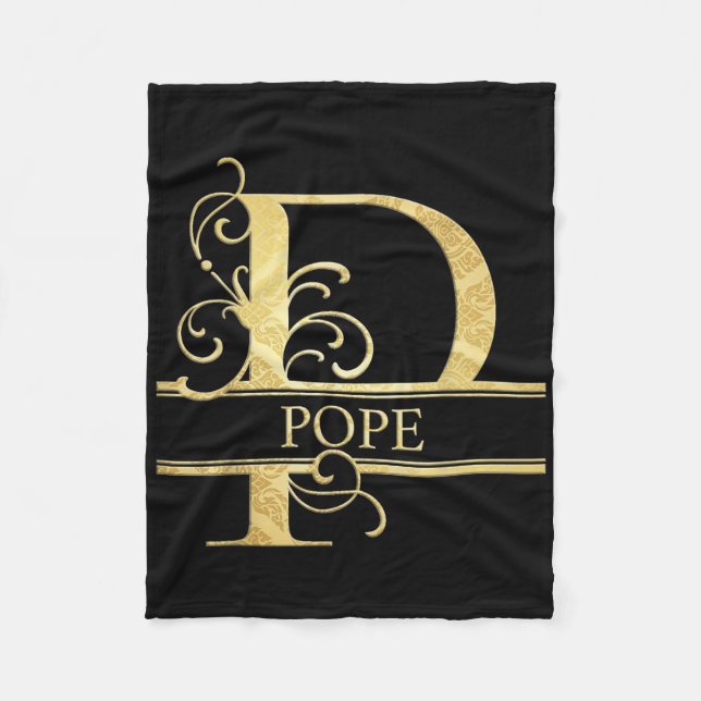 Pope Name _1  Fleece Blanket (Front)