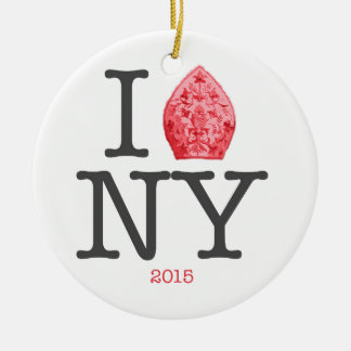 POPE NYC 2015 CERAMIC ORNAMENT