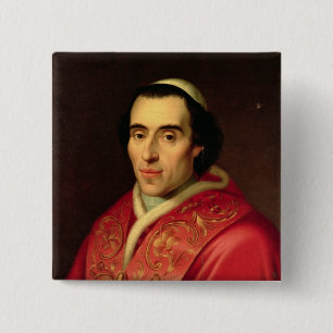 Pope Pius VII 2 Inch Square Button
