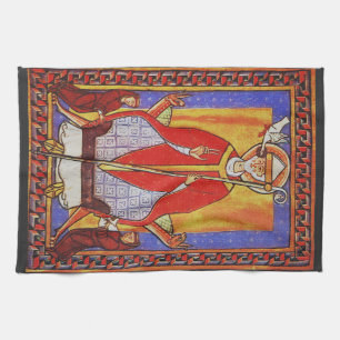 Pope Saint Gregory I the Dialogist Kitchen Towel